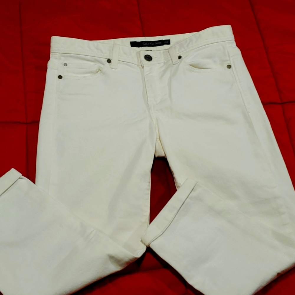Calvin klein white jeans,size 29/8